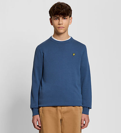 Lyle & Scott Bluse - Strik - Dark Cornflower