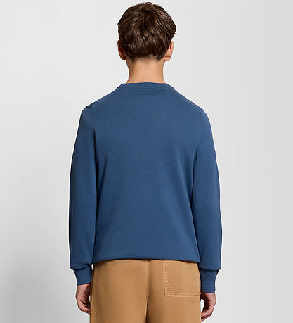 Lyle & Scott Bluse - Strik - Dark Cornflower