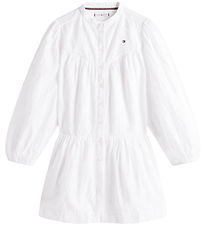 Tommy Hilfiger Kjole - Broderie Anglaise - Hvid