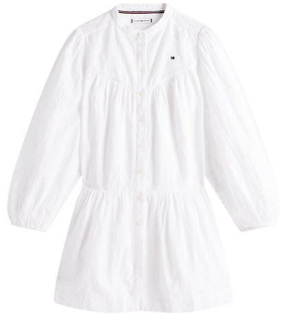 Tommy Hilfiger Kjole - Broderie Anglaise - Hvid