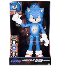 Sonic Legetøjsfigur m. Lyd/Lys - 35 cm - Sonic 3 - Ultimate Talk