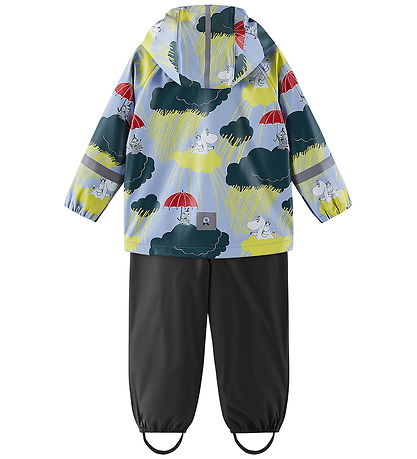 Reima Regntøj m. Seler - PU - Moomin Plask - Airy Blue