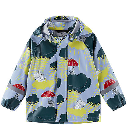 Reima Regntøj m. Seler - PU - Moomin Plask - Airy Blue