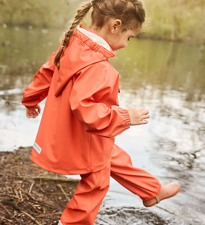 Mini A Ture Regntøj m. Seler - MatWainis - Paprika Red