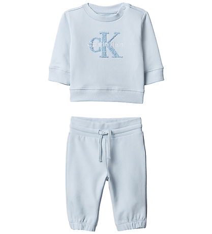 Calvin Klein Sweatsæt - Sweatshirt/Sweatpants - Breezy Blue