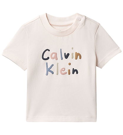 Calvin Klein Shortssæt - T-shirt/Shorts - Pearl