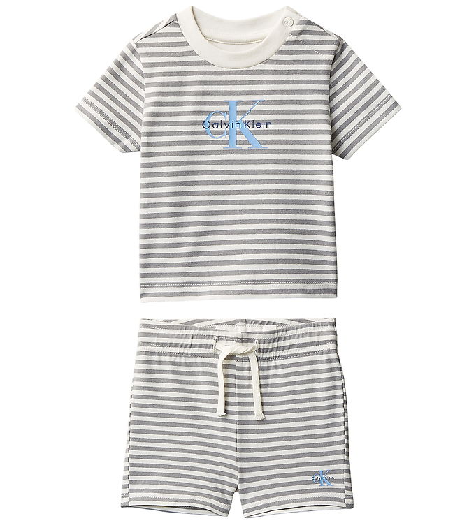 Calvin Klein Shortssæt - T-shirt/Shorts - Monument