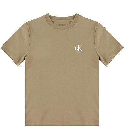 Calvin Klein T-shirt - 2-pak - Monogram - Tigers Eyebrown