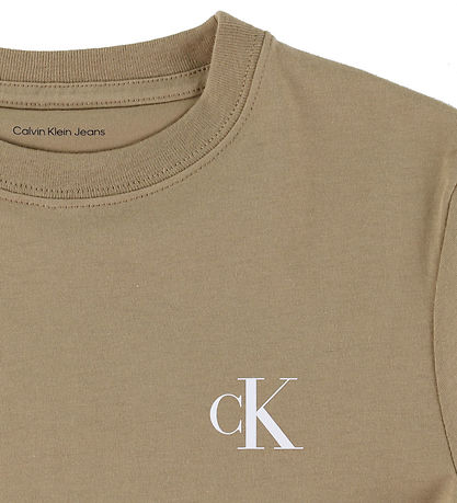 Calvin Klein T-shirt - 2-pak - Monogram - Tigers Eyebrown