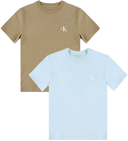 Calvin Klein T-shirt - 2-pak - Monogram - Tigers Eyebrown