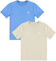 Calvin Klein T-shirt - 2-Pack - Monogram - Oatmeal