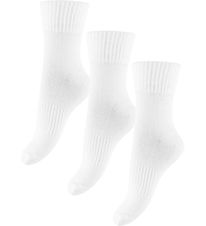 Kids Only Strømper - Tennis - KogTine - 3-pak - White/Gold Lurex