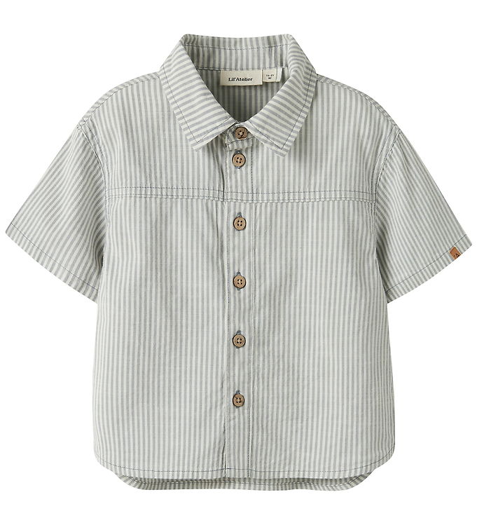 Lil' Atelier Skjorte - Bomuld/Viskose - NmmDarko - Coconut Milk billede