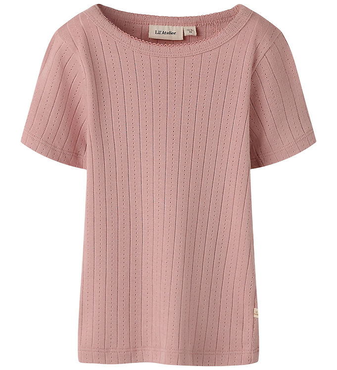 Lil' Atelier T-shirt - Modal/Bomuld - NmfRachel - Misty Rose