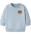 Name It Sweatshirt - NbmDaddel - Blue Fog