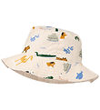 Liewood Bucket Hat - Reversible - Damon - Around the world/Sandy