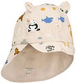 Liewood Sun Hat - Gorm - Reversible - Around the world/Sandy