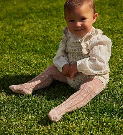 MP Strømpebukser - Oline Glitter -  Rose Dust