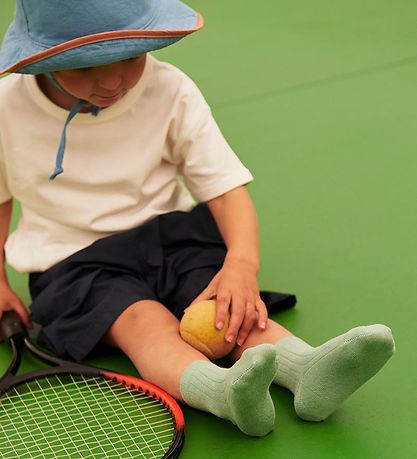 MP Strømper - Rib - Granite Green