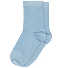 MP Strømper - Rib - Blue Bell