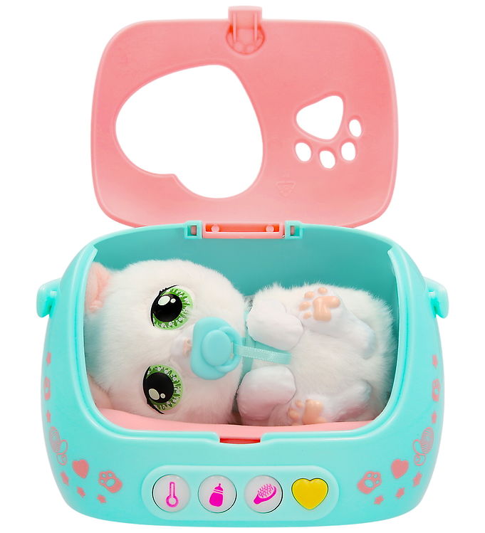 Baby Paws Interaktiv Bamse - 14 cm - Just Born Cat