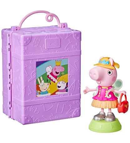 Gurli Gris Legetøj - Peppa Pig Dress Up Wardrobe & Pappa - 15 cm