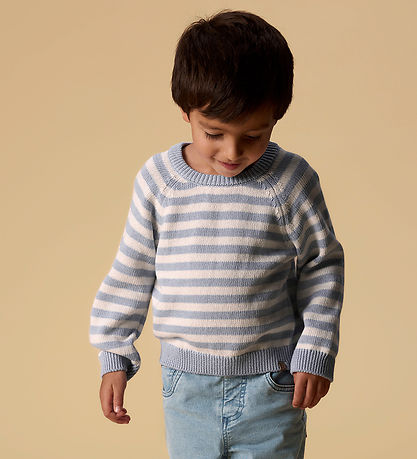 Lil Atelier Bluse - Strik - NmmDason - Coconut Milk/Tradewinds