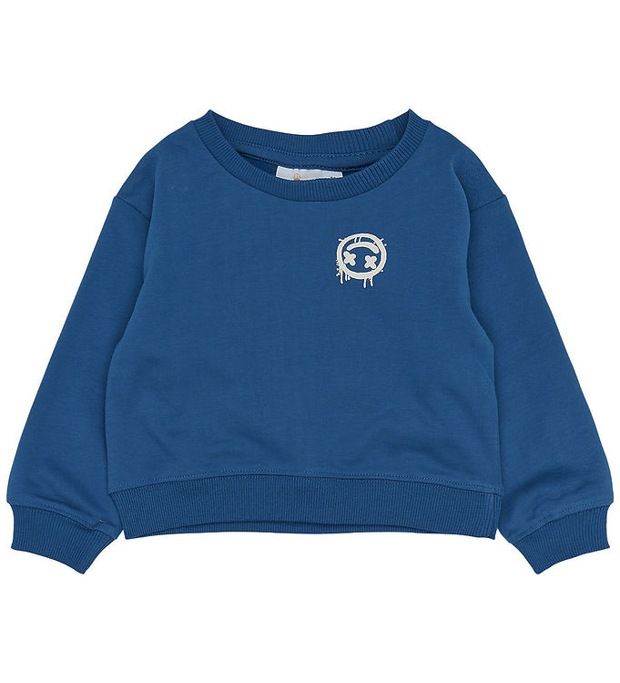 The New Siblings Sweatshirt - TnstSamson - True Blue m. Hvid