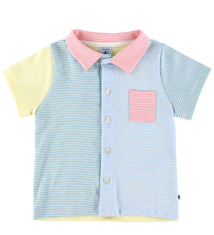 Petit Bateau Nattøj - 2-delt - Marshmallow/Multico
