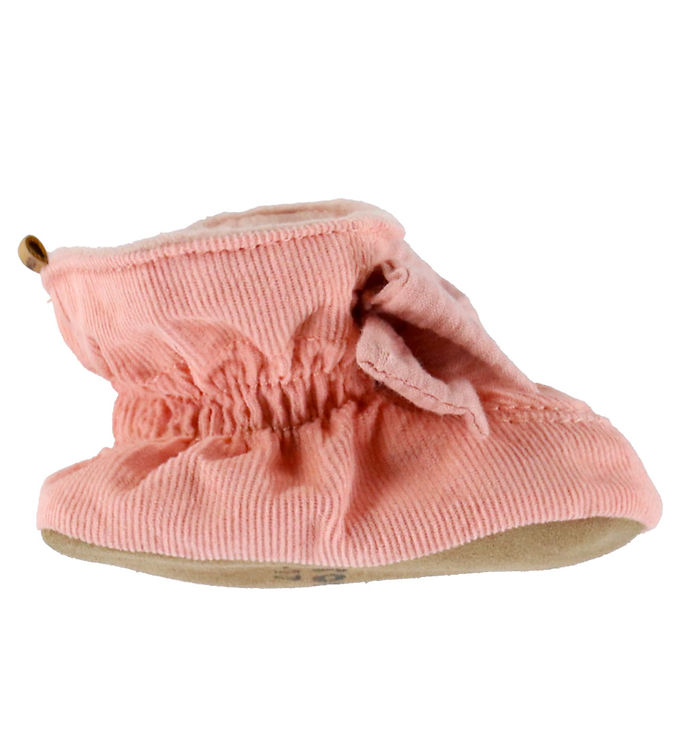 Melton Fløjlssko - Rose Dawn m. Sløjfe billede