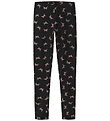 Name It Leggings - NkfVivian - Black/Small Bows AOP