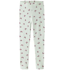 Name It Leggings - NkfVivian - Pale Aqua/Small Fliegen AOP