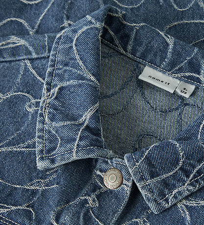 Name It 데님 재킷 - NkfEvelyn - 미디엄 블루 데님