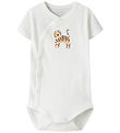 Name It Bodysuit s/s - NbmVacion - Cloud Dancer/tiger