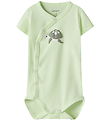 Name It Bodysuit s/s - NbmVacion - Lime Cream/Turtle