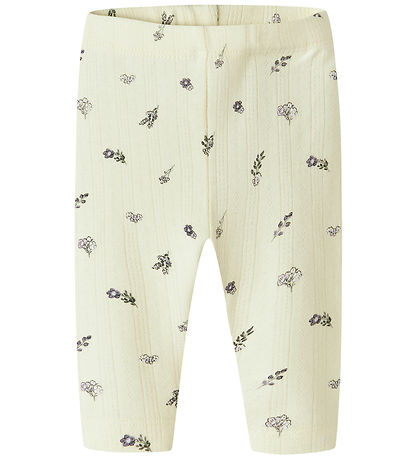Name It Leggings - NbfDortheas - Pear Sorbet m. Hulmønster