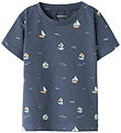 Name It T-shirt - NbmVroels - Vintage Indigo/Boat