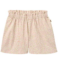 Wheat Shorts - Sandy - Coral Flowers