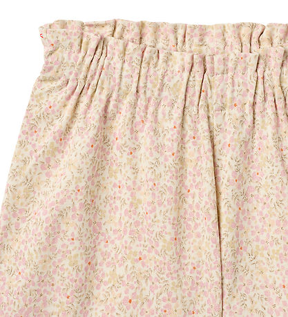 Wheat Shorts - Sandy - Coral Flowers
