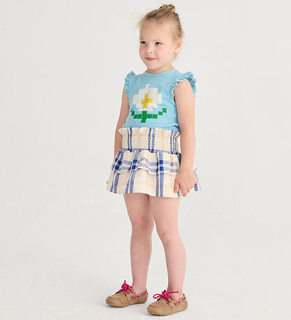 Bobo Choses T-Shirt - Pixel Daisy - Blå