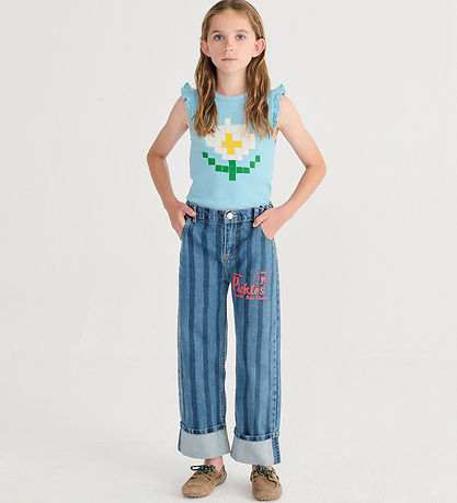 Bobo Choses T-Shirt - Pixel Daisy - Blå