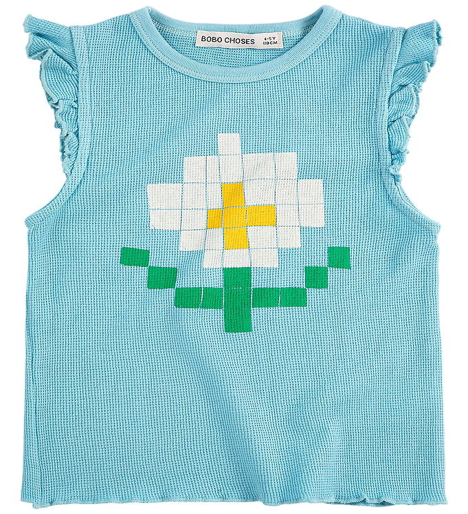 Bobo Choses T-shirt - Pixel Daisy - Blå