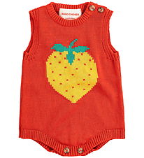 Bobo Choses Bodysuit Sleeveless - Knitted - Pixel Strawberry - R