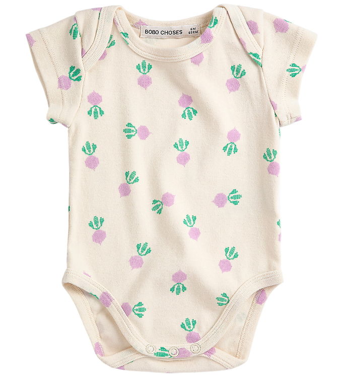 Bobo Choses Body k/æ - Pixel Sugar Beet - Offwhite