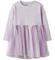 Name It Kjole - NmfDotiana - Lavender Fog