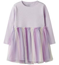 Name It Kjole - NmfDotiana - Lavender Fog