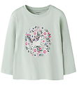 Name It Blouse - NmfVeen - Pale Aqua/Unicorn Flowers