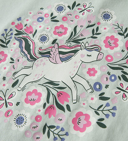 Name It Bluse - NmfVeen - Pale Aqua/Unicorn Flowers
