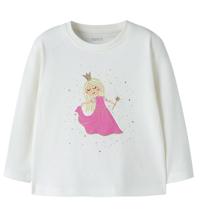 Name It Bluse - NmfVeen - Cloud Dancer/Princess