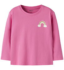 Name It Bluse - NmfVeen - Strawberry Moon/Small Rainbow